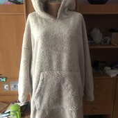 Меховушка, плюшева туника, довга, кофта, худи, 2-3. ohs. слип, пижама. в ідеалі