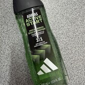 756. гель для душу, шампунь та засіб для вмивання обличчя Adidas Active Start 3в1, 400 мл.