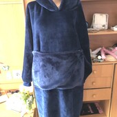 Меховушка, плюшева туника, худи, 2-3XL, ohs. слип, пижама