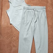 Лот 2 вещи: Боди -утягивающий и штаны Zara в рубчик р 48-50