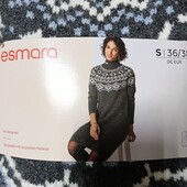 6207.Чудова м'яка сукня 4% шерстьтепла сукня Esmara S36/38