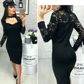 Шикарна Гарна сукня розмір L чорна, електрик гарна якість