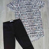 Primark + Sedar wood комплект трикотажные лосины + футболка размер XS можно подростку