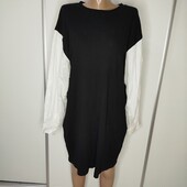 Комбінована в рубчик туніка-сукня обманка Vero moda M Пог -55