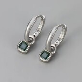 Срібні сережки з цирконом 925