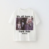 Нова футболка Zara з принтом Wednesday 11-12 років (152 см)