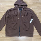 Крута нова кофта-капюшонка на флісі, р. 2-3xl