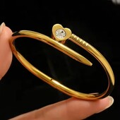 Жорсткий браслет stainless steel нержавіюча сталь