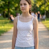 Майка для дівчинки pepperts 170/176 на бретельках 4126